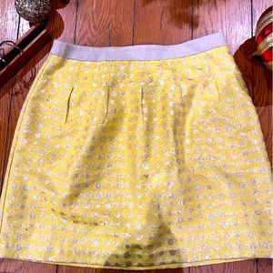 Loft shimmery polka dot skirt  size 6